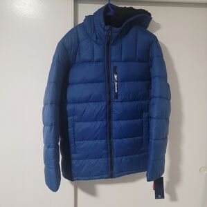 Reebok Blue Puffer Jacket Size Large